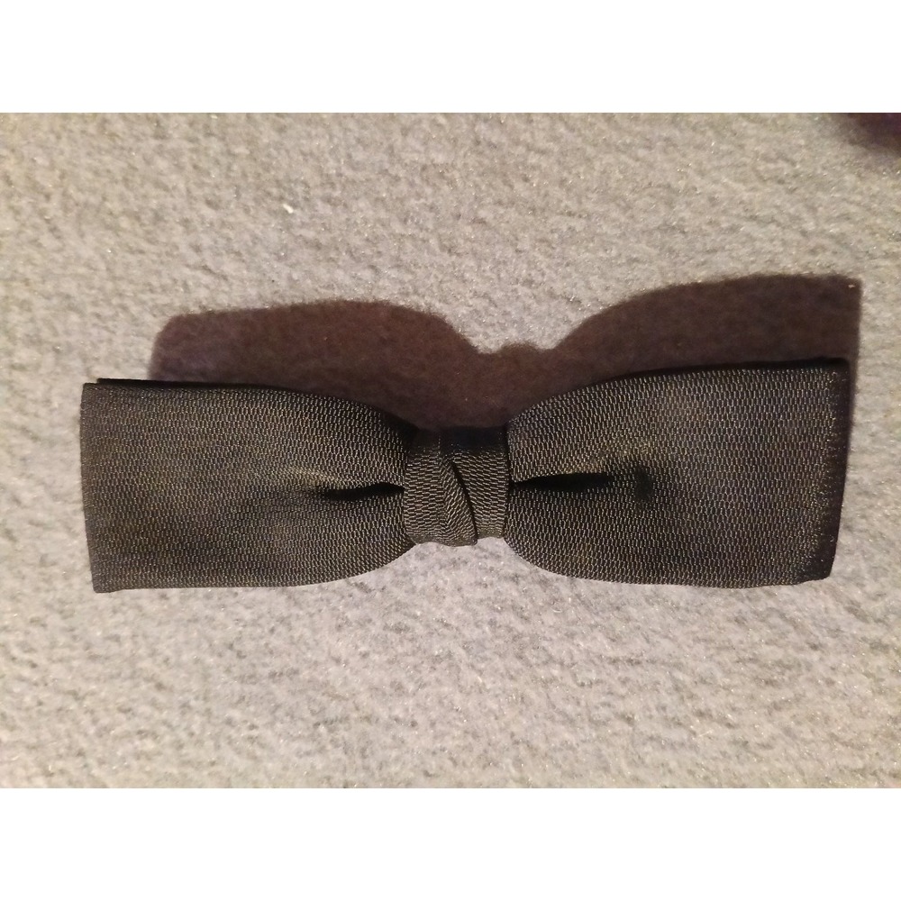Royal Men's Black Bow Tie Clip-On Rust Resistant Classic Formal